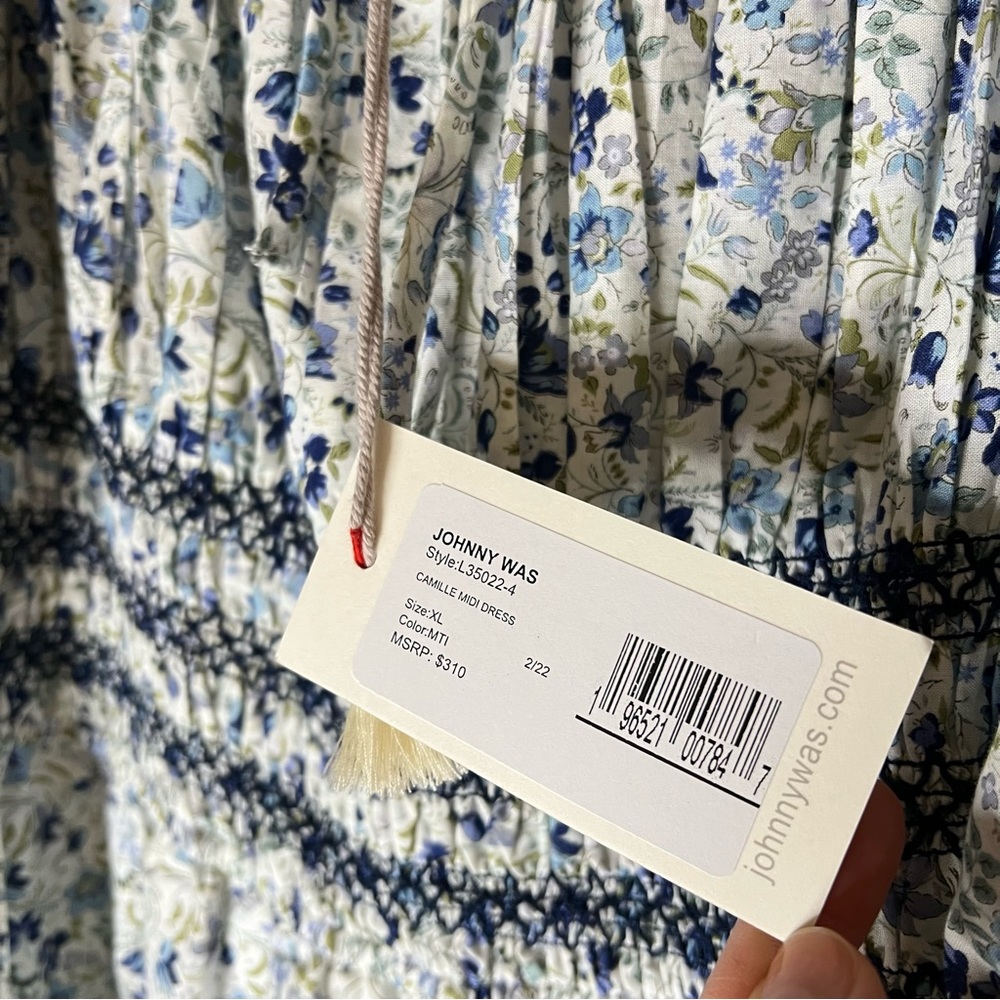 NWT Johnny Was Camille Midi Dress Size XL - Picture 7 of 12